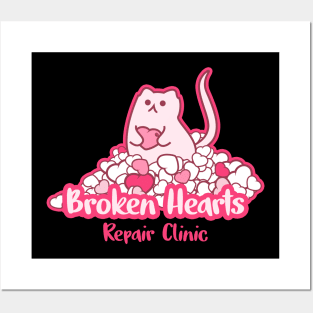 Broken Hearts Posters and Art